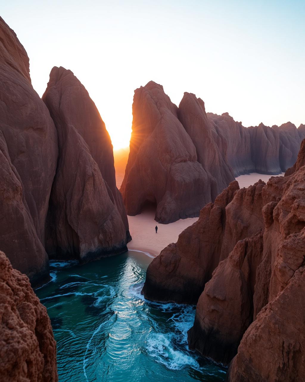 Wind-carved rock formations of Hingol National Park in Balochistan